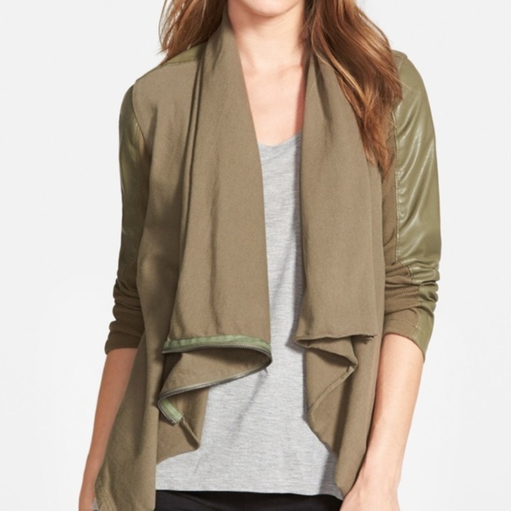Blank NYC mixed media jacket S